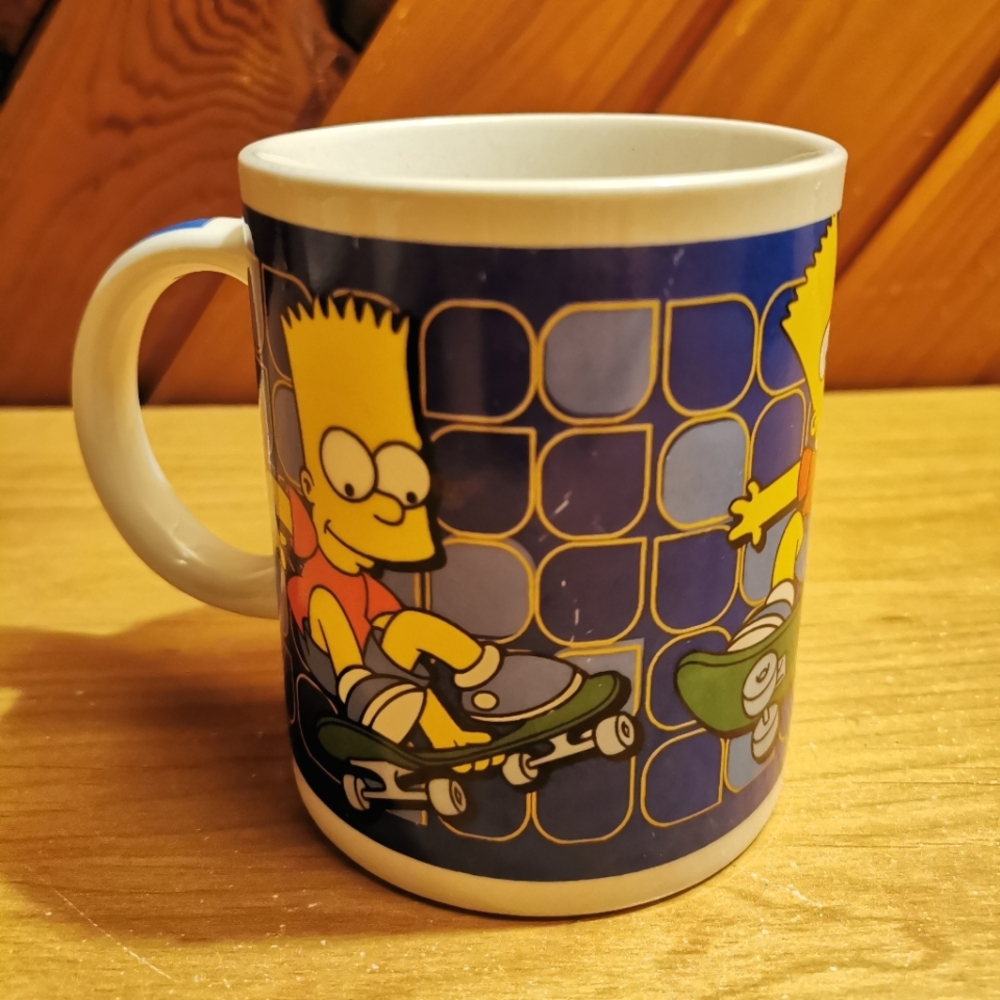 The Simpsons Skateboarding Bart Mug